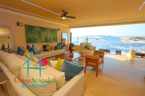 Cad Villa Emiliano. Con Terraza Con Alberca, Sala, Comedor, Bbq Y Vista A La Bahía De Acapulco