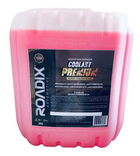 Aditivo Radiador Concentrado Orgânico Monoetilenoglicol 20l Cor Rosa