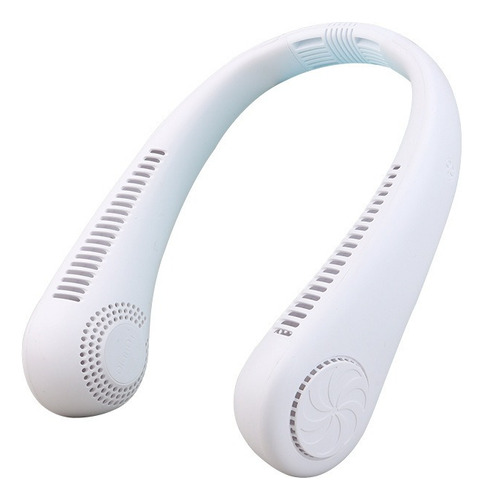 Ventilador Cuello Portátil Silencioso Usb Recargable Cantidad De Aspas 0 Estructura Blanco Aspas Blanco Diámetro 21 Cm Material De Las Aspas Plástico