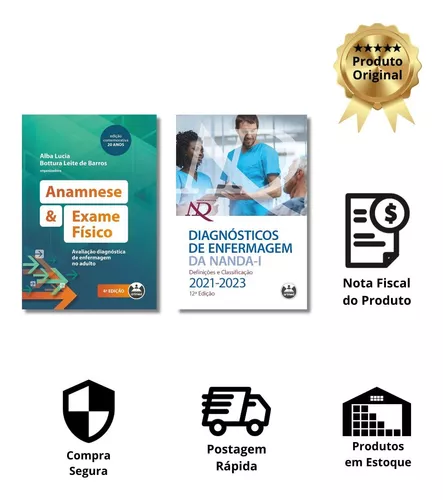 Kit Diagnósticos De Enfermagem Da Nanda-i + Anamnese E Exame