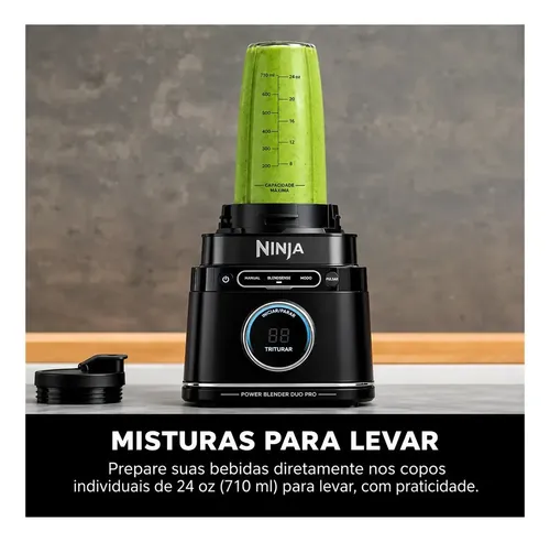 Liquidificador Ninja Tb301 Detect Power Blender Duo Pro 110v