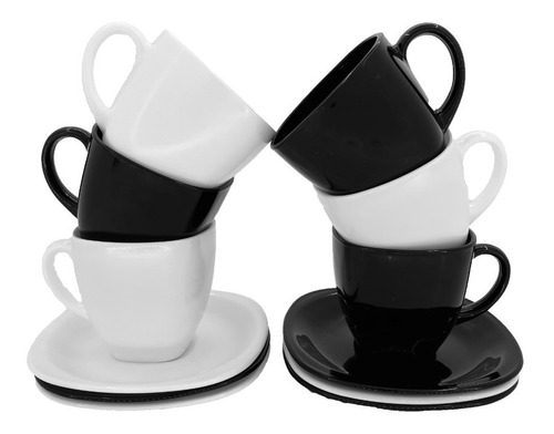 Set Taza Y Plato 220cc 6pz Carine Luminarc D+m Bazar