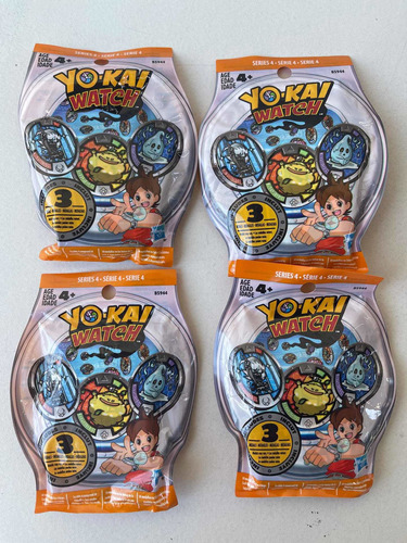 Pack 4 Sobres Yokai-watch Reloj Blanco Temporada 4 Yokai