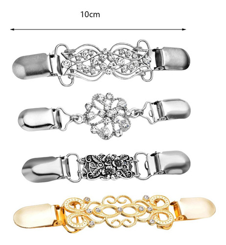 / 4x Clips For Suéter Broches Broches Clips