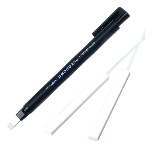 Kit Caneta Borracha Mono Zero Retangular C/2 Refil Original