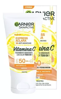 Garnier Crema Facial Todo En 1 Medio Fps50 Vitamina C Ea
