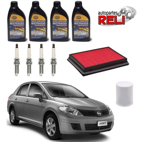 Kit Afinacion Nissan Tiida 1.8  Aceite 15w40