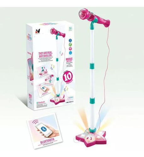 Juguete De Micrófono De Karaoke Con Bocina Y Luces P/niños