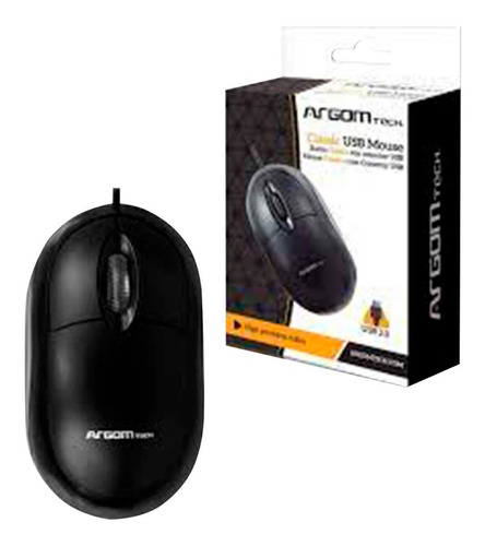 Mouse Argom Argms0002 Clasico Usb Plug And Play Bagc