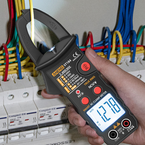 Probador De Voltaje Dc/ac True Rms Con Pinza Digital Multíme