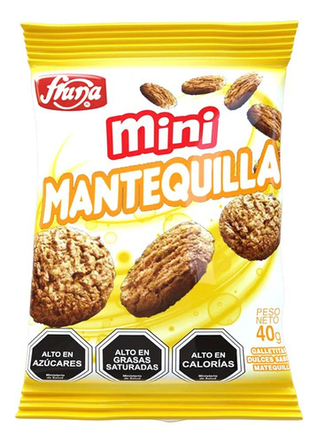 Galleta Mini Mantequilla 40g Pack 3 Unidades
