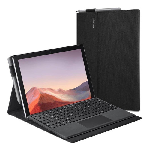 Funda Spigen Stand Folio Para Surface Pro7/ 6 Negro