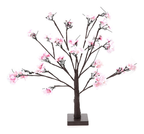 Batería 24pcs Led 55 Cm Luz Árbol De Cerezo Cálido W