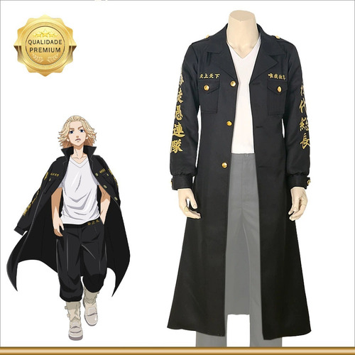 Casaco Cosplay Mikey Sobretudo Manjiro Sano Tokyo Revengers