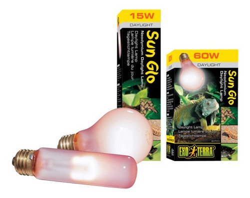 Foco De Termoregulacion Terrario Sun Glo 15w Uva Exo Terra