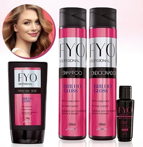 Imagem 1 de 1 de Kit Tratamento Fyo Profissional Brilho Gloss Jequiti