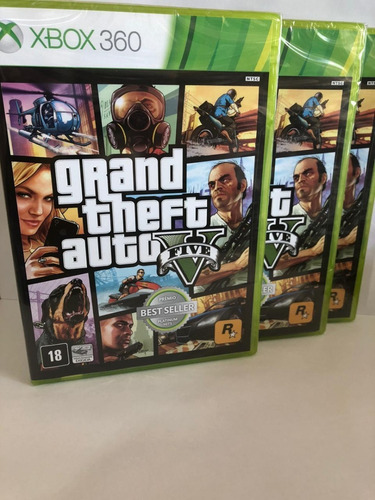 Jogo Gta Xbox V 360 Mídia Física Original Lacrado 2 Cd