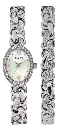 Reloj Para Mujer Timex Classics Tw2t49700 Plateado