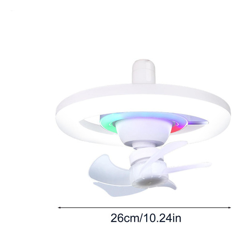 Ventilador De Soquete De Luz, Luz De Teto Com Controle Remot