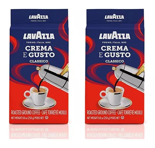 Cafe Lavazza Molido Crema E Gusto Classico X250grs X2 U