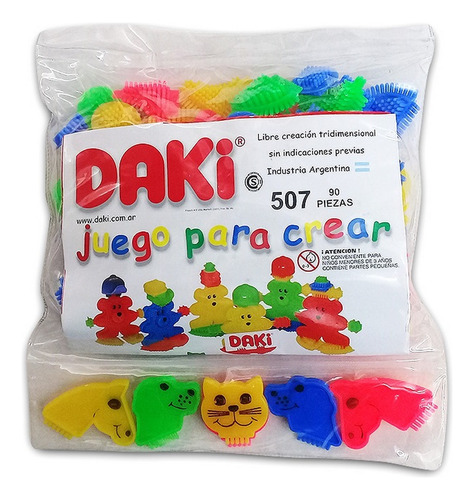 Daki Bolsa 90 Piezas Bloques Con Animalitos Ploppy.6 117507