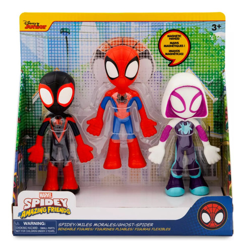 Spidey And His Amazing Friends Marvel Set 3 Spiderman Gwen 