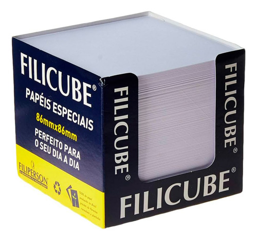 Bloco De Papéis Para Lembrete Branco Filicube - Filiperson
