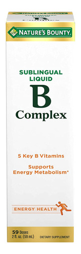 Vitamina B Complex Sublingual Líquido Complejo B En Gotas