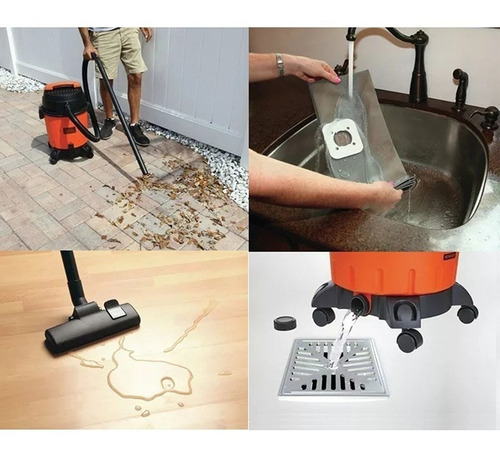 Aspiradora Polvo Y Agua Black Decker 1400w 15lts Bdwd15-ar