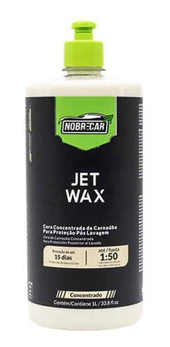 Cera Líquida Concentrada Jet Wax 1l. Nobre Car 