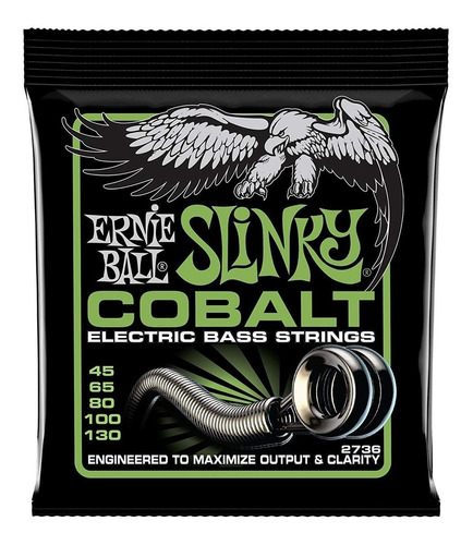 Cuerdas Bajo 5/set Ernie Ball 2736 Cobalt Bass Regular Slink