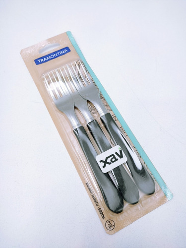 3 Tenedor Parrilla Carne Churrasco Nylon Tramontina X. 7617