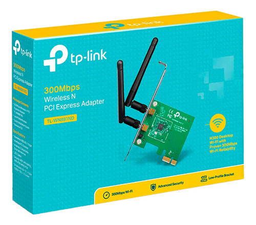 Tp-link Adaptador Inalambrico Tl-wn881nd Pci Wifi 300mbps
