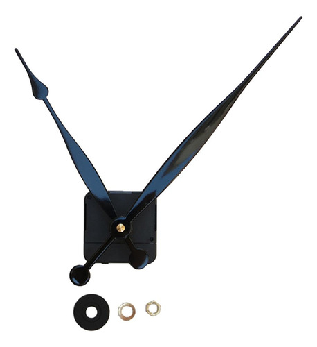 Reloj De Pared Con Mecanismo Hr1688-28 Negro Para Reparación