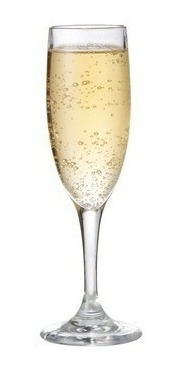 Vaso Copa Vidrio Champagne 186cc Cristar Aragon X6 Unidades