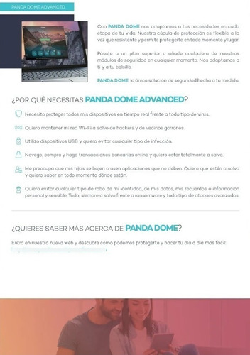 Imagen 2 de 4 de Panda Dome Advanced 3 Dispositivos 1 Año