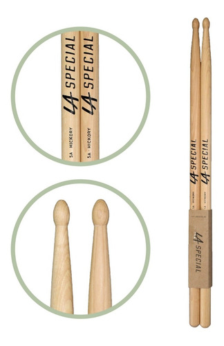 Palillos De Bateria La Special By Promark 5aw Punta Madera