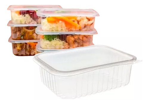 Pote Plastico Marmita Ret 500ml 144 Und Microondas Freezer