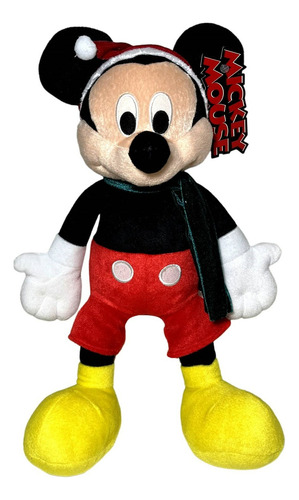 Boneco Pelúcia Grande Personagem Mickey Mouse Natal Disney