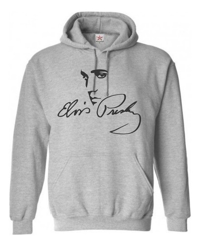 Sudadera Elvis Presley Firma Autógrafo 2 Con Gorro  