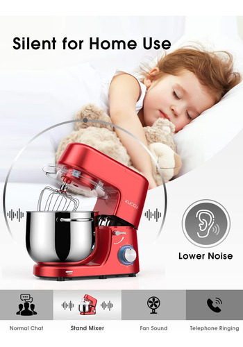 9.5 Qt Double Many Kuccu Stande Mequer, 6 Velocidades Con Ba