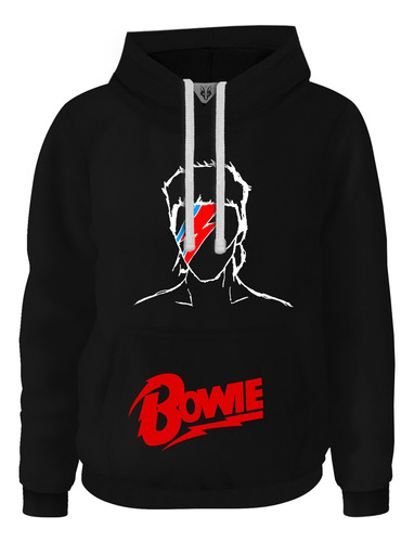 Hoodie Buzo Buso Saco Rock David Bowie Silueta