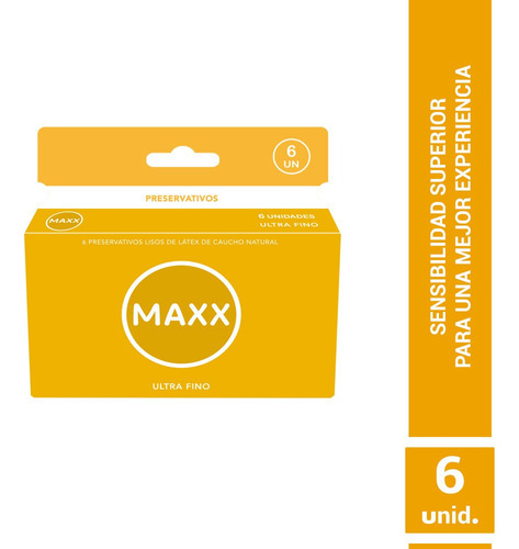 Preservativos Maxx Ultra Fino X6un Maxx