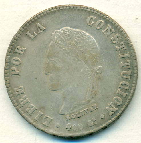 Bolivia Moneda De Plata 8 Soles 1862 F.j. # 138.6 Escasa Exc