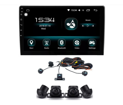 Radio Android 4/64gb + Camaras 360 Grados Carplay Qled 10''