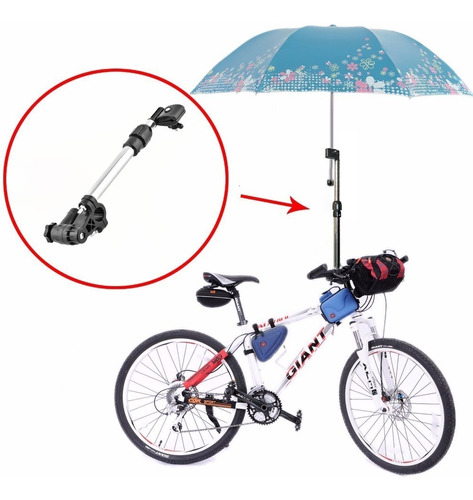 Soporte Montura Sombrilla Bicicleta Ciclismo Carriola Lluvia