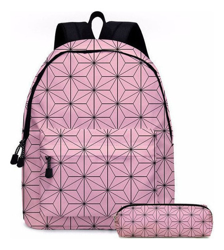 Kimetsu No Yaiba Mochila De Estudiante Impresa 2 Piezas .c