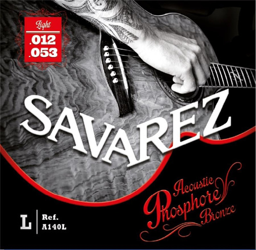 Encordado Guitarra Acustica Savarez A140l 12-53 Phosphor Bro