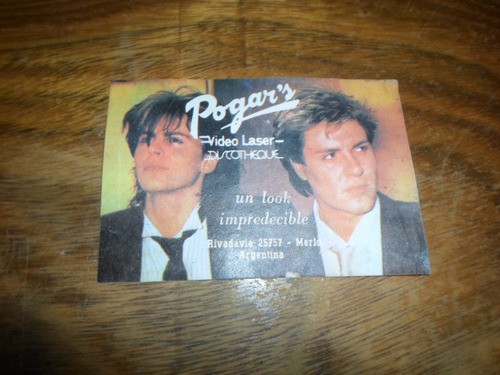 Duran Duran Tarjeta Boliche Pogar's