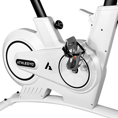 Athleevo Bicicleta Fija Estatica Spinning Magnetica 8 Kg Fit Color Blanco